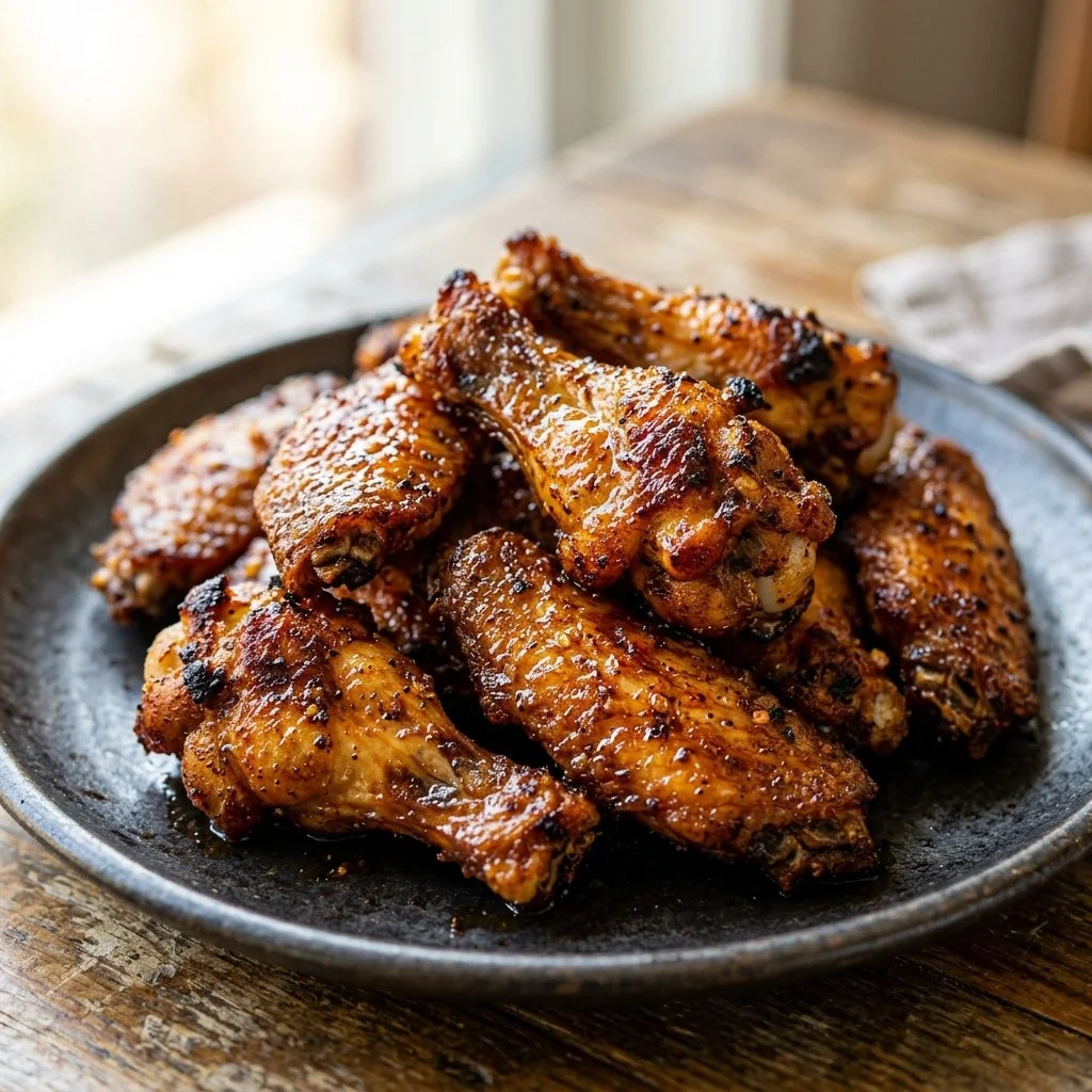 Delicious air fryer chicken wings with a crispy exterior and tender meat