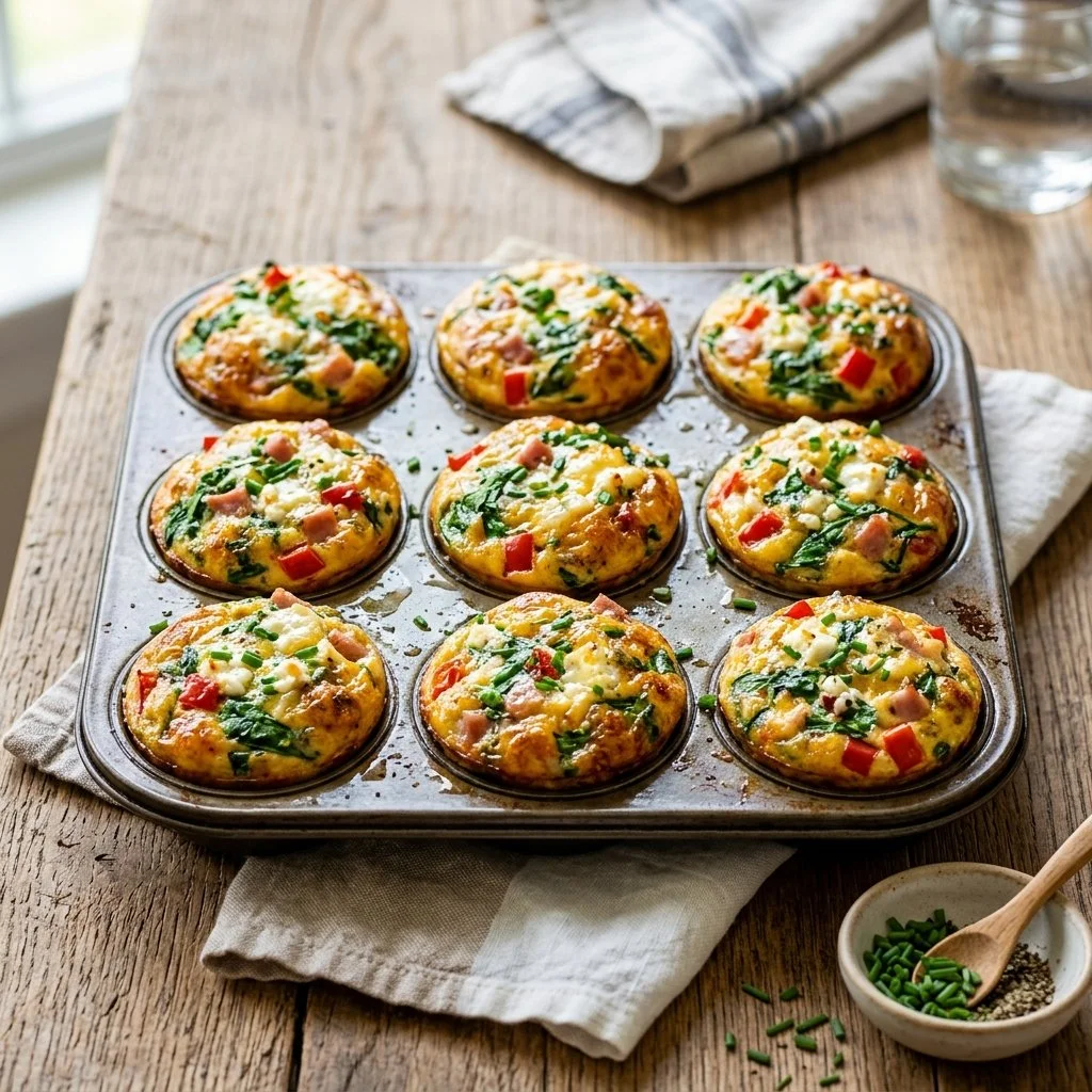 Healthy homemade egg bites packed with veggies and protein for a nutritious snack.