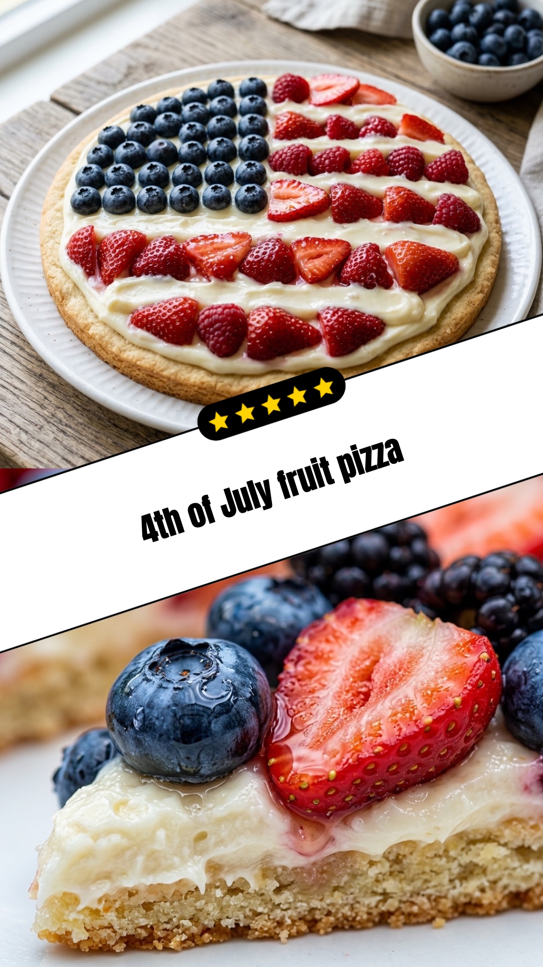 4th of July fruit pizza - pin
