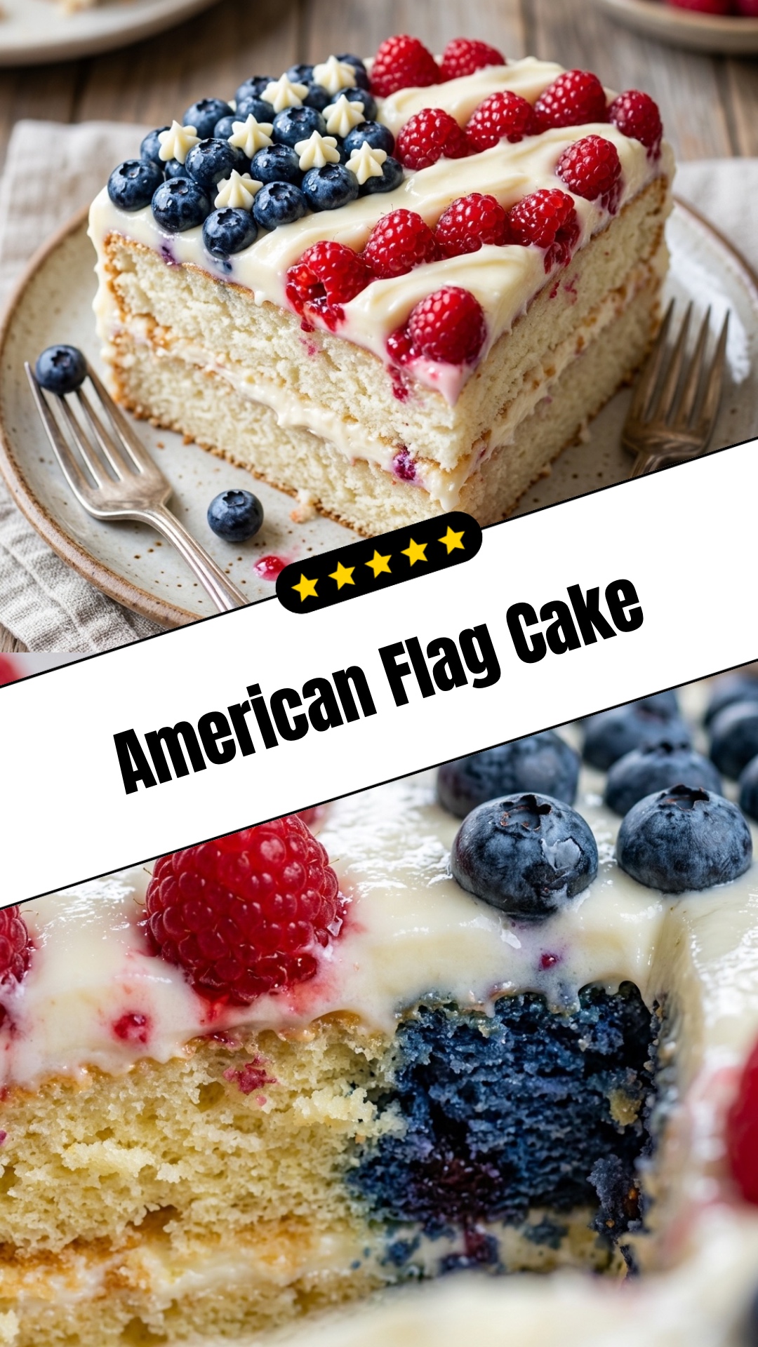 American Flag Cake - pin