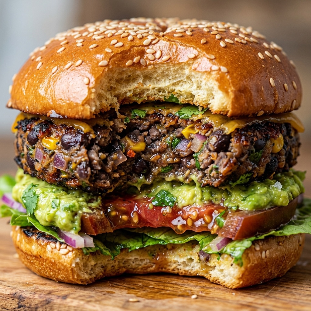 Avocado Black Bean Burgers