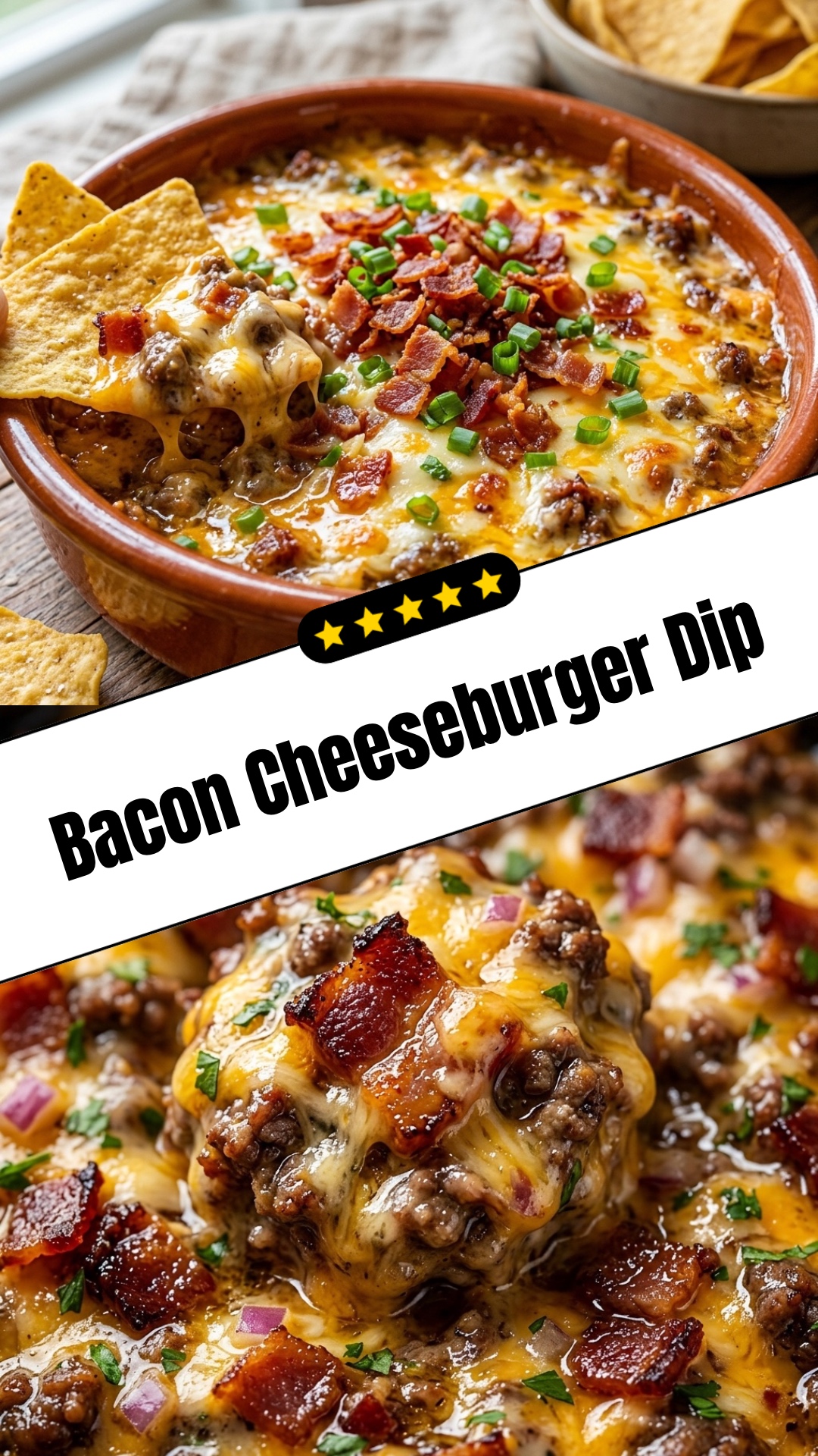 Bacon Cheeseburger Dip - pin