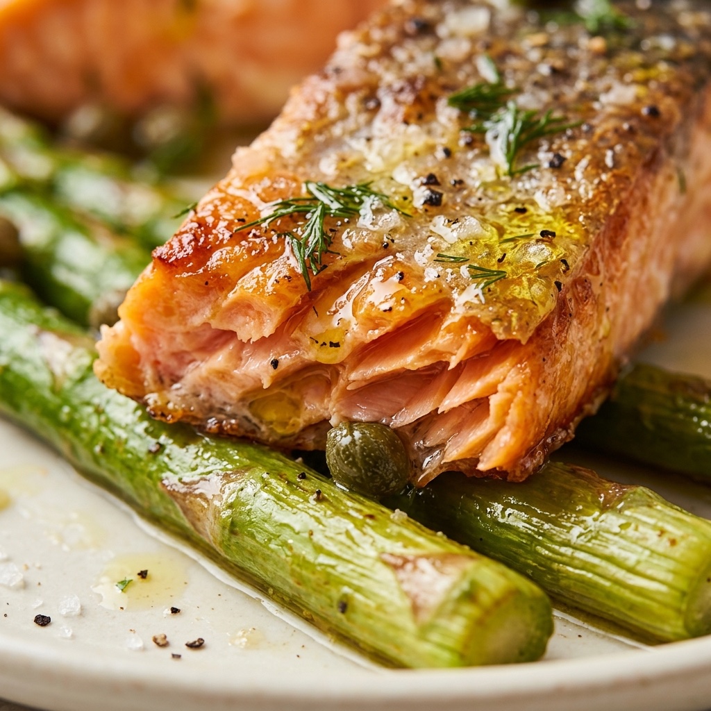 Baked Salmon with Asparagus