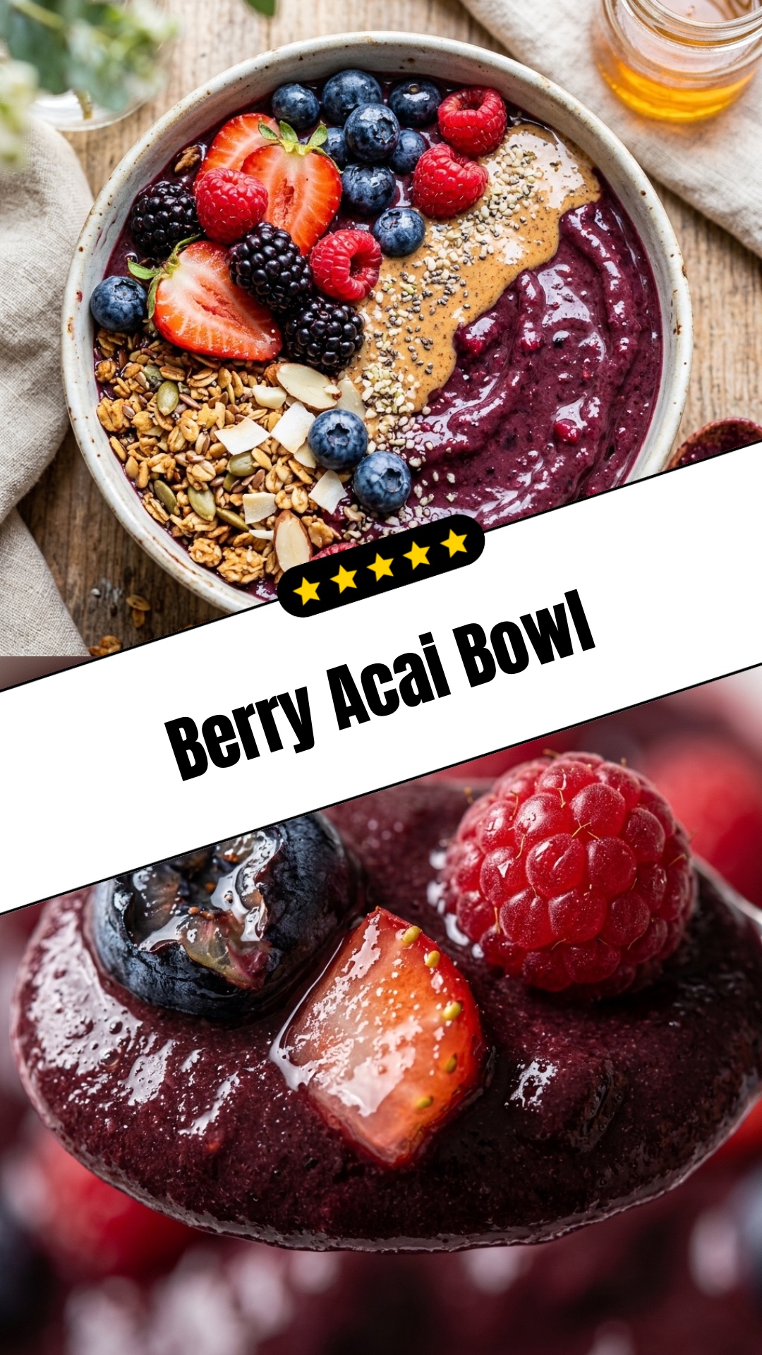 Berry Acai Bowl - pin
