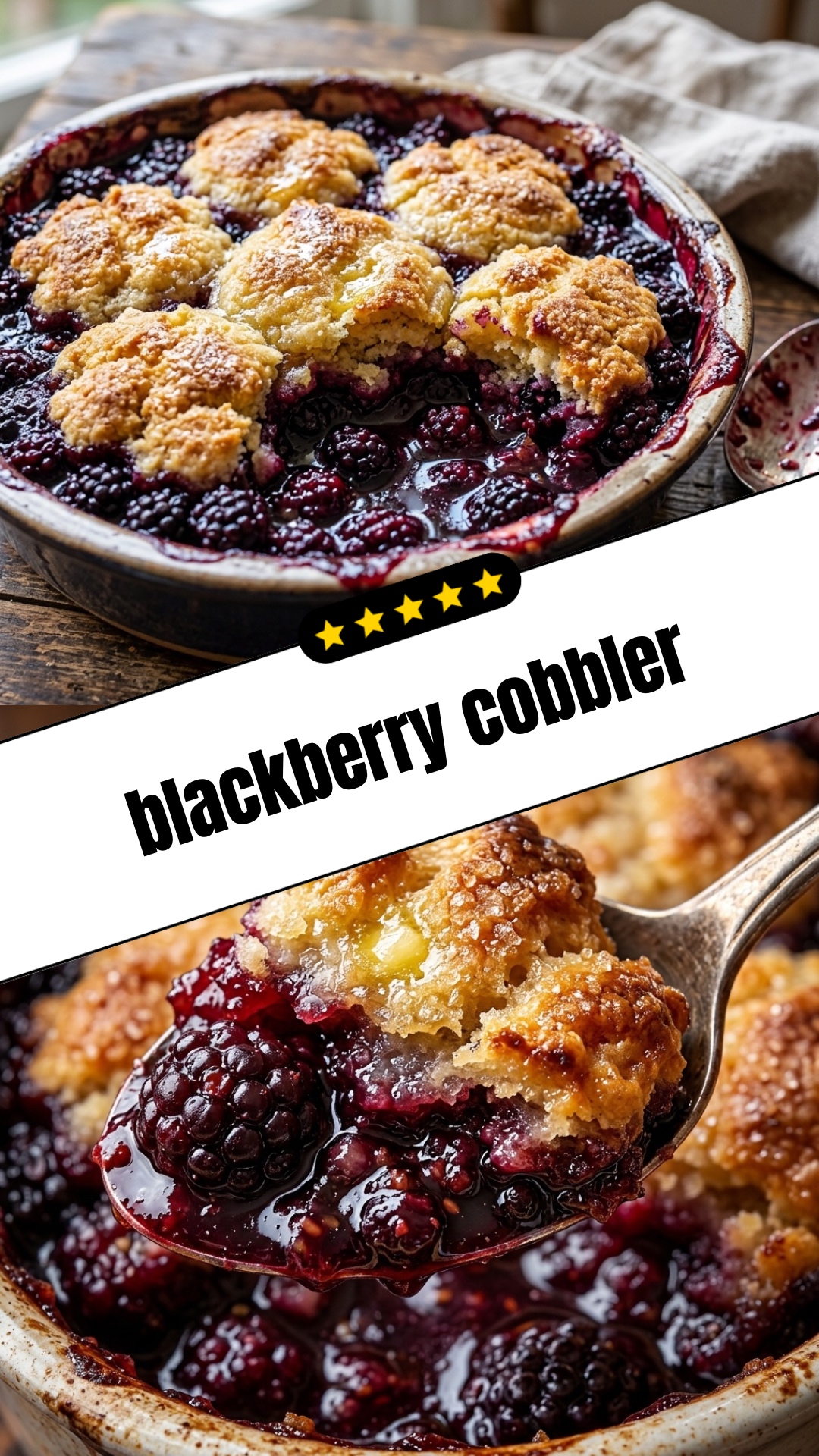 blackberry cobbler - pin
