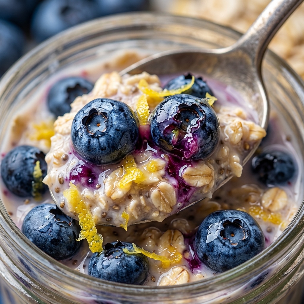 Blueberry lemon overnight oats
