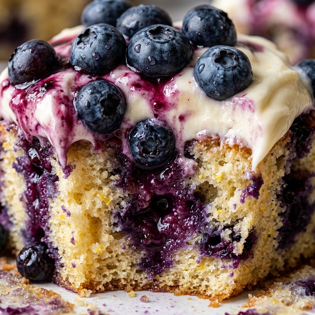 blueberry lemon poke cake