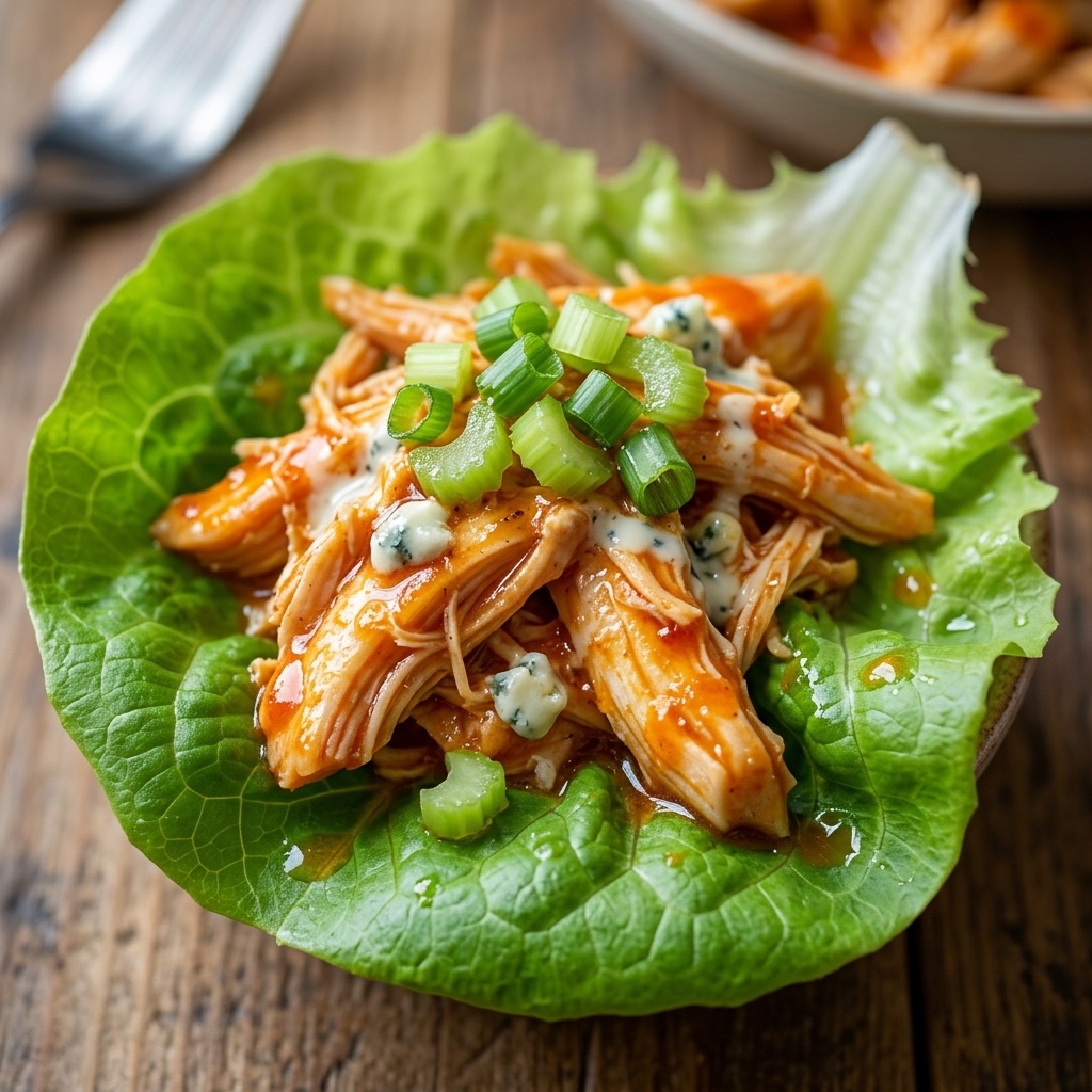 Buffalo Chicken Lettuce Wraps