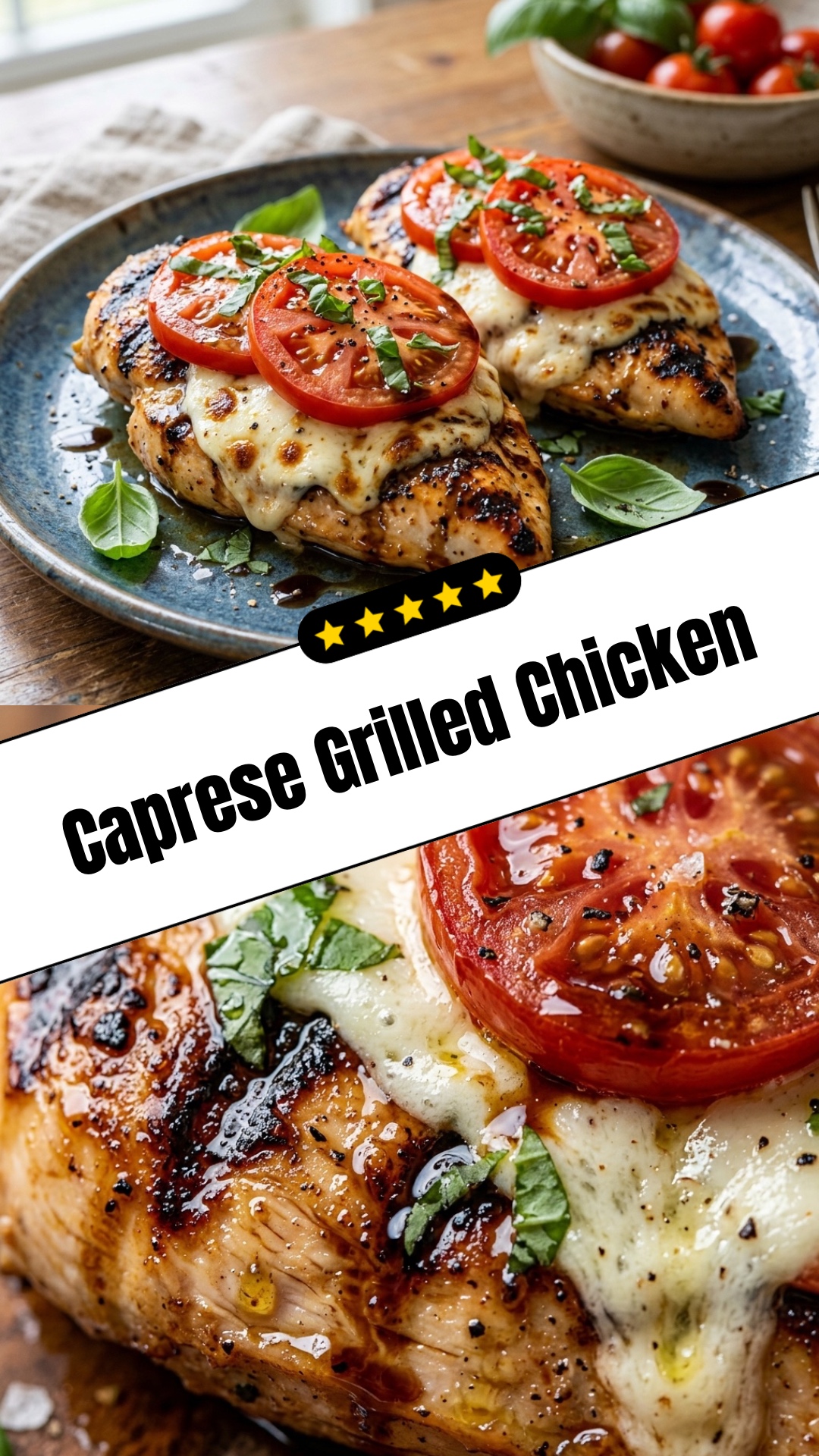 Caprese Grilled Chicken - pin