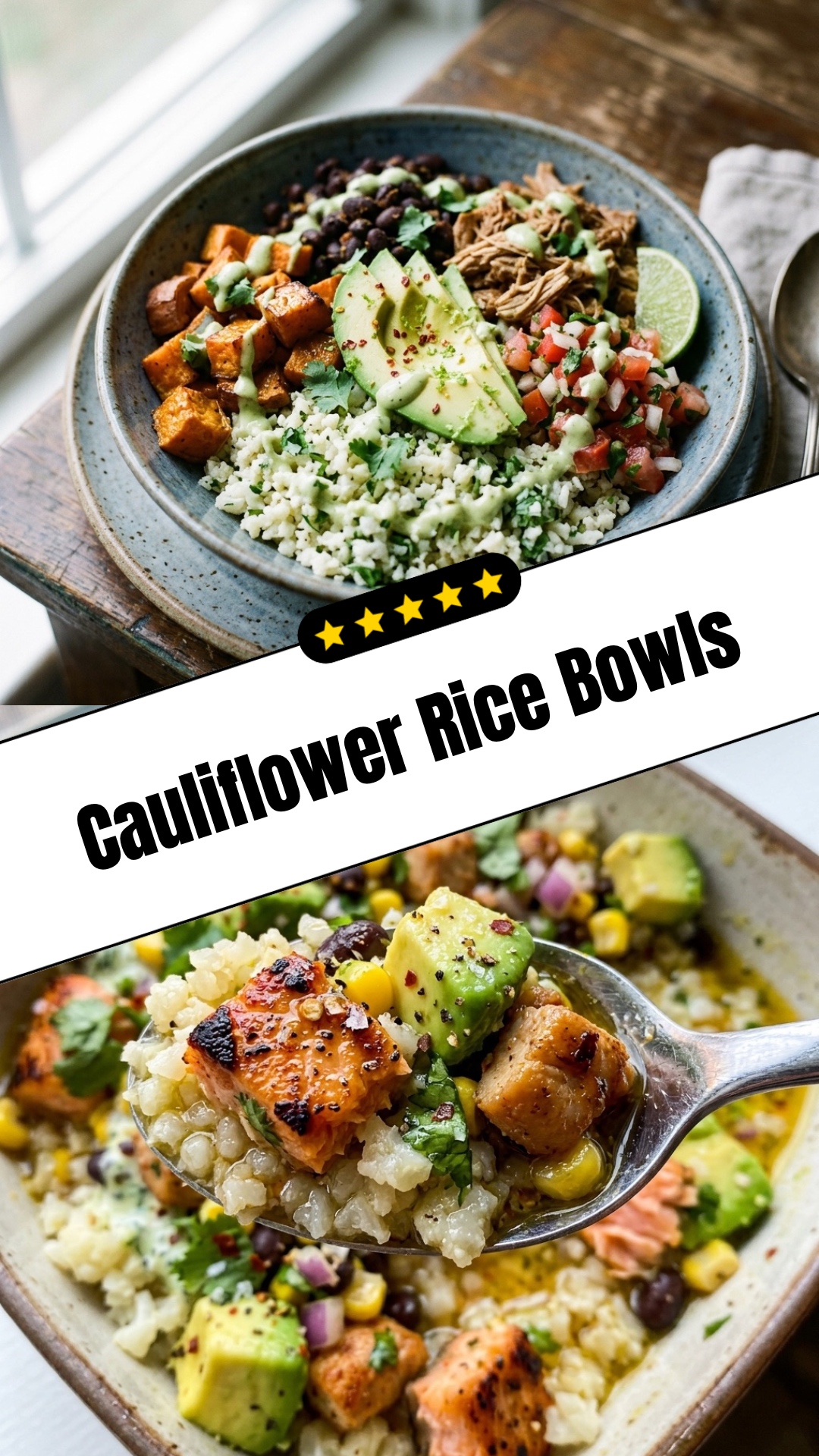 Cauliflower Rice Bowls - pin