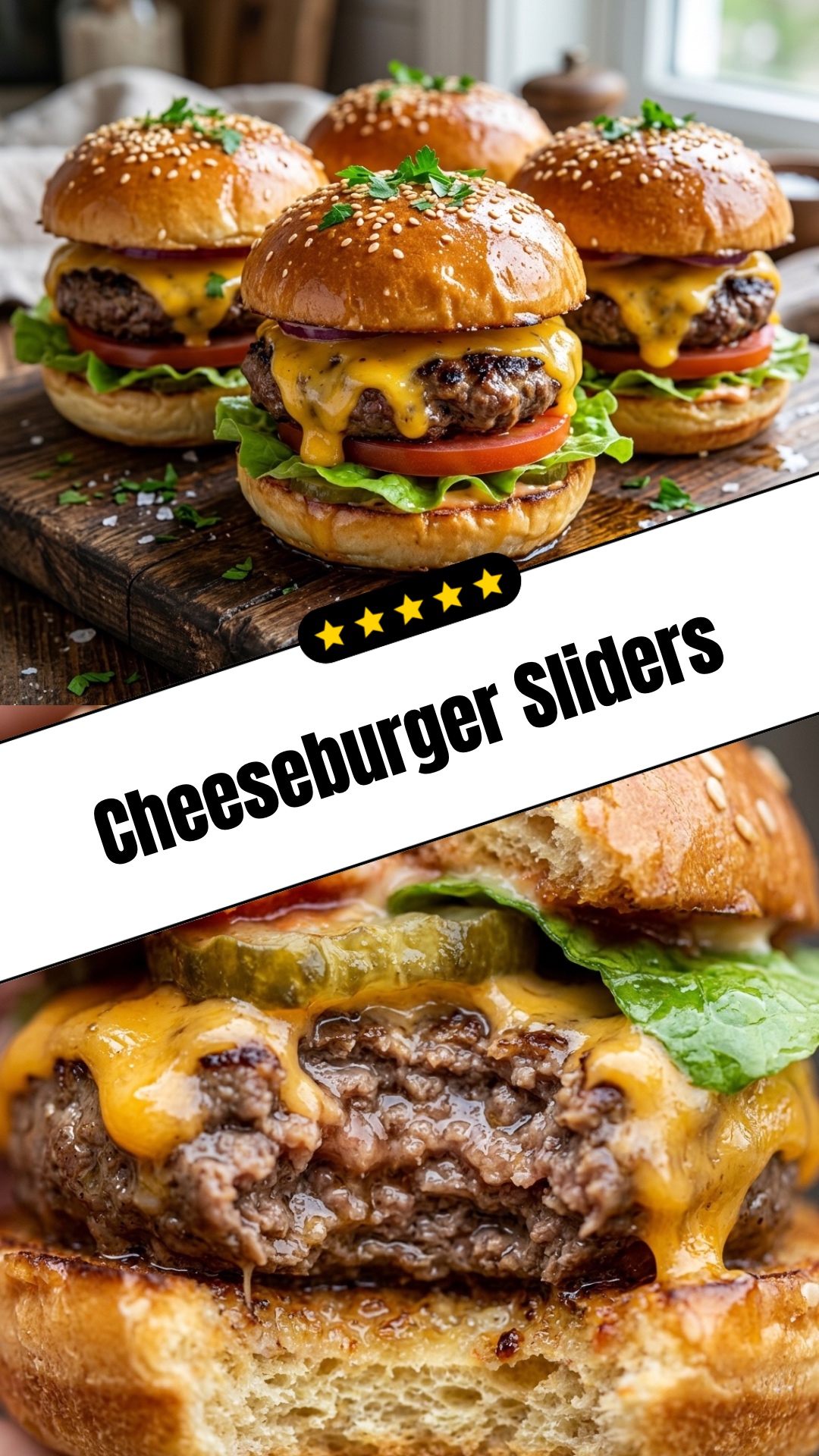 Cheeseburger Sliders - pin