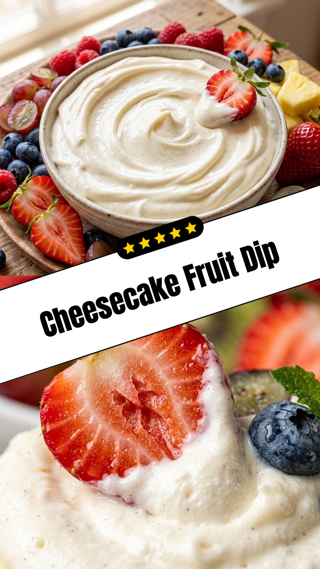 Cheesecake Fruit Dip - pin