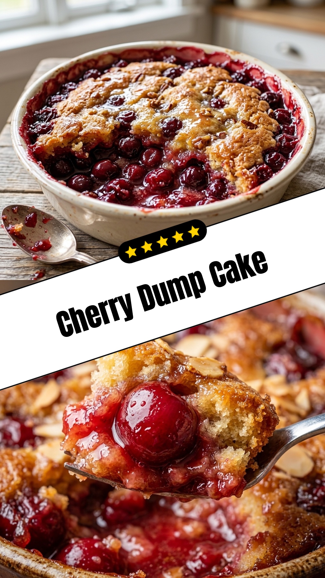 Cherry Dump Cake - pin