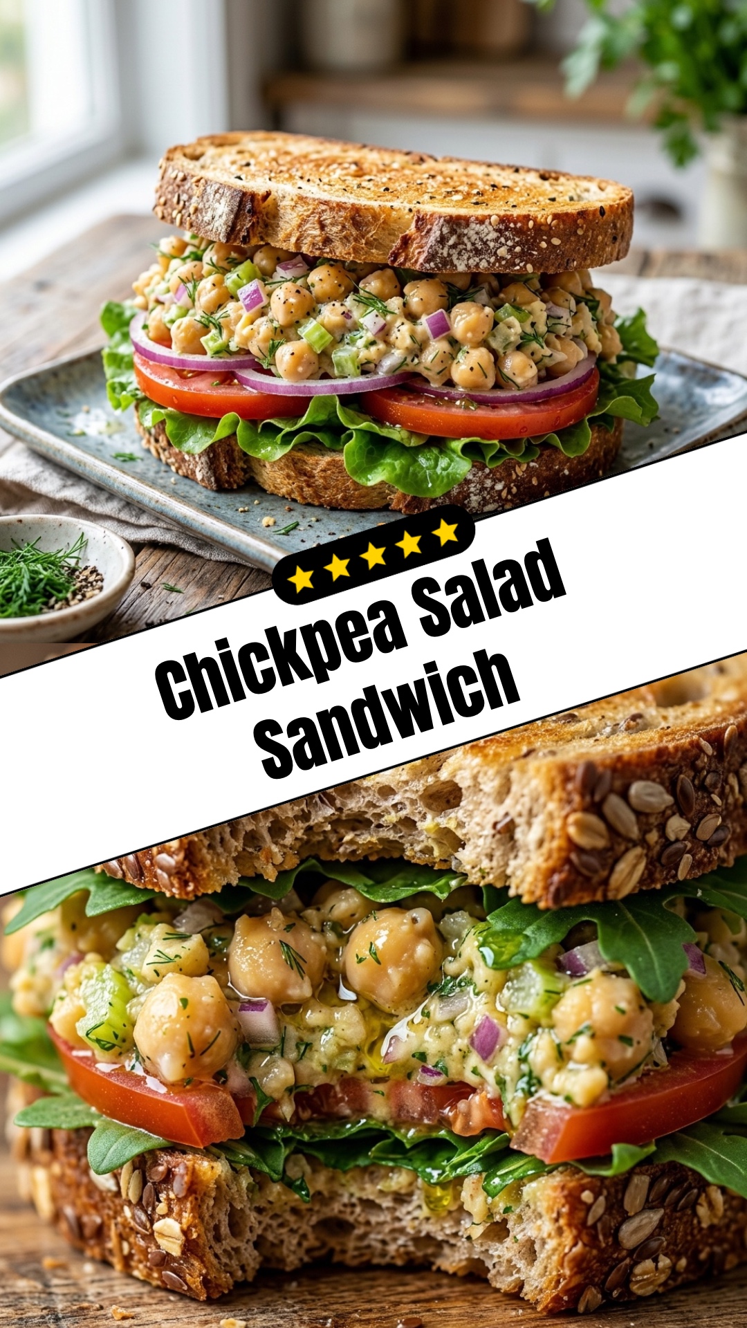 Chickpea Salad Sandwich - pin