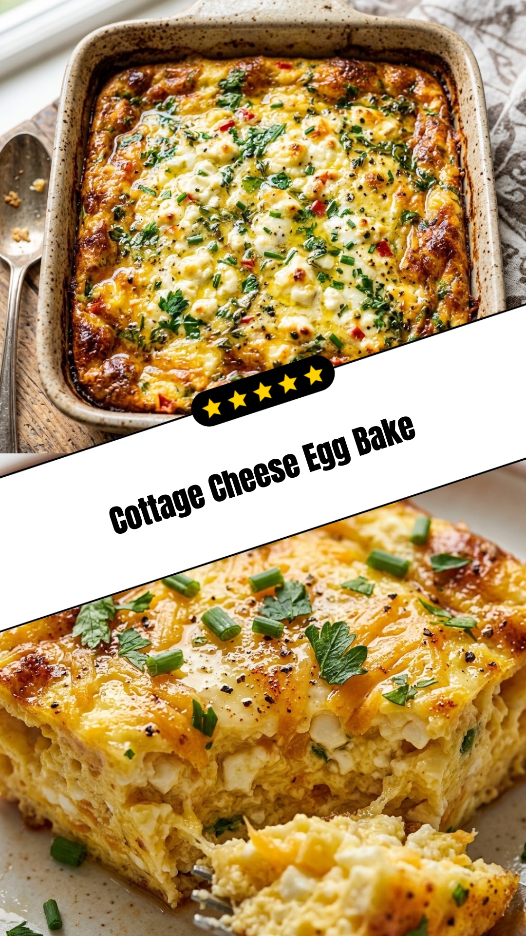 Cottage Cheese Egg Bake - pin