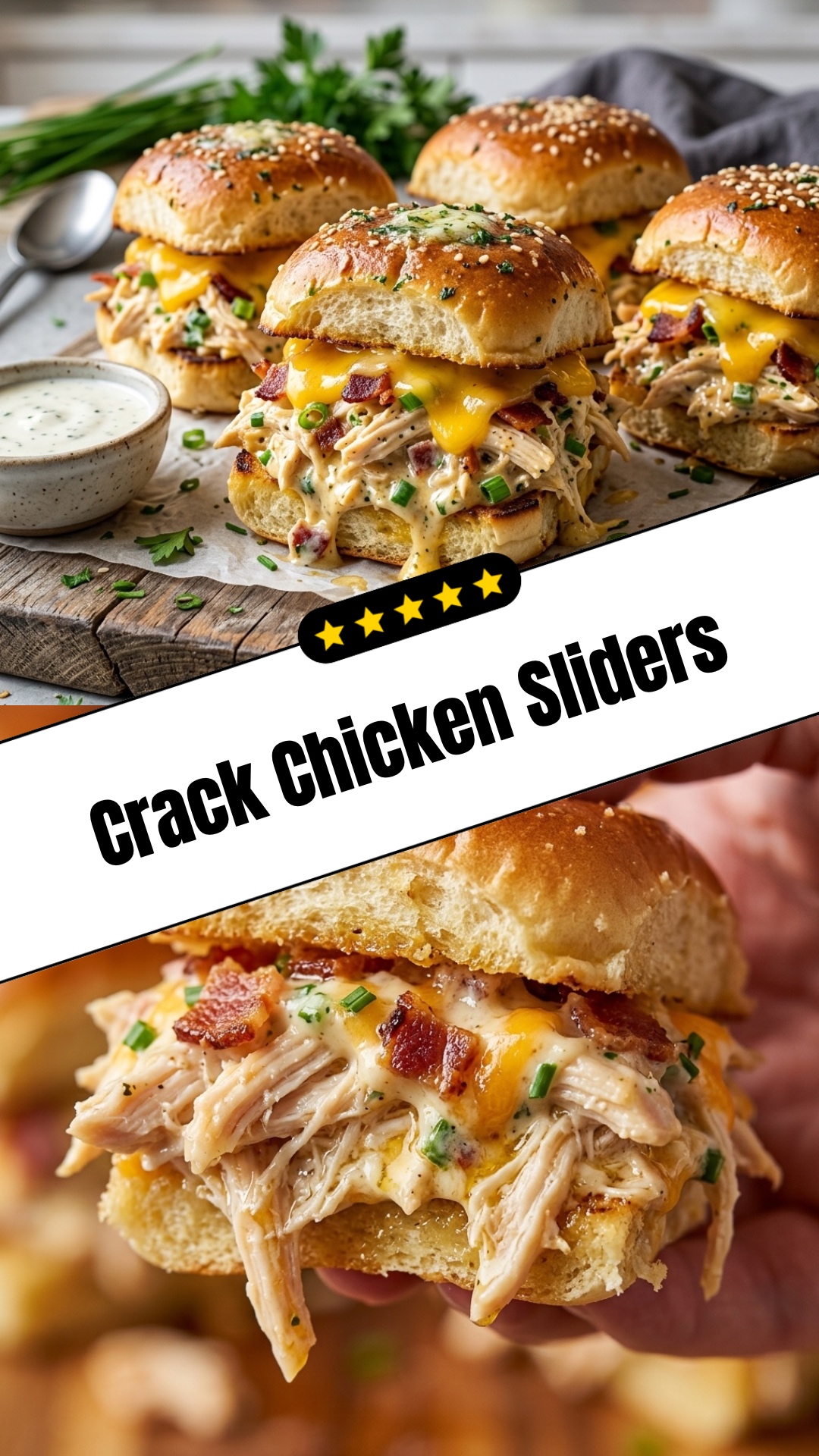 Crack Chicken Sliders - pin