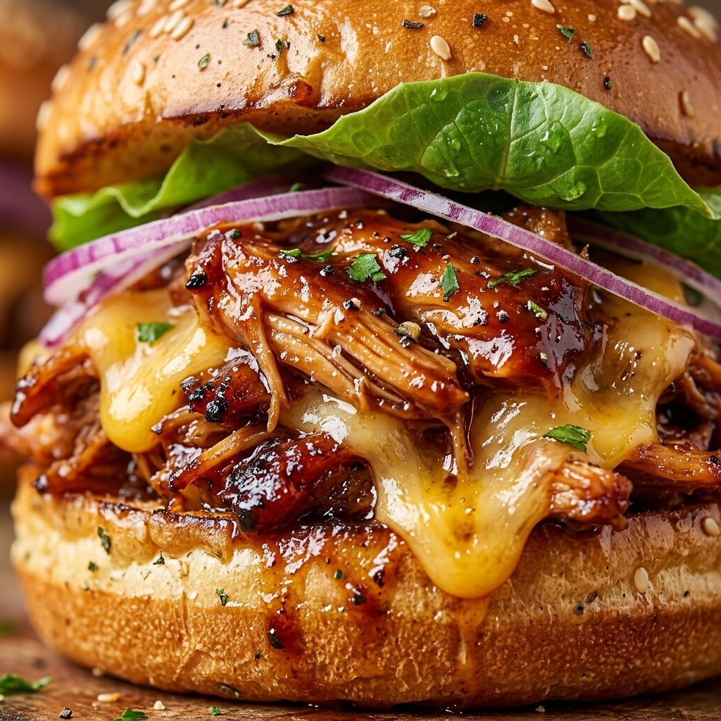 Crockpot BBQ Chicken Sliders
