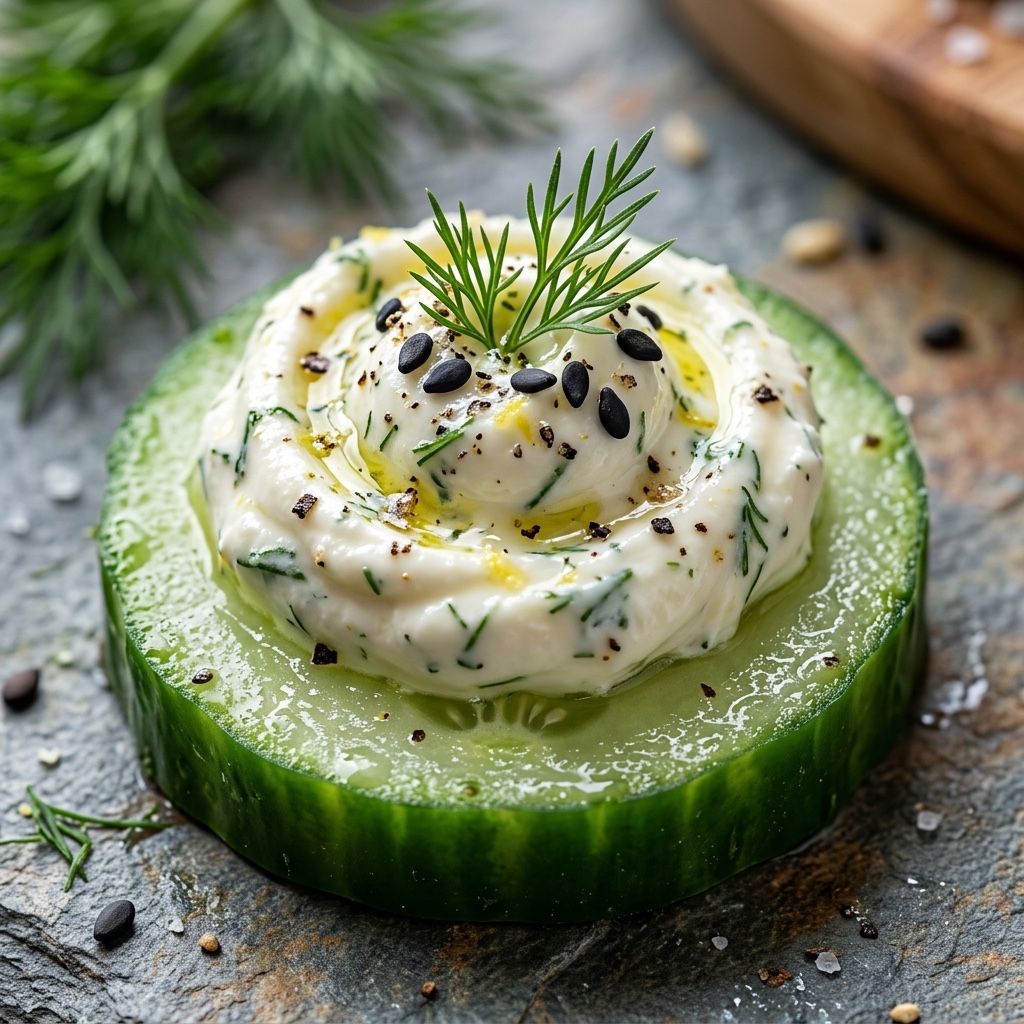 Cucumber Cream Cheese Bites