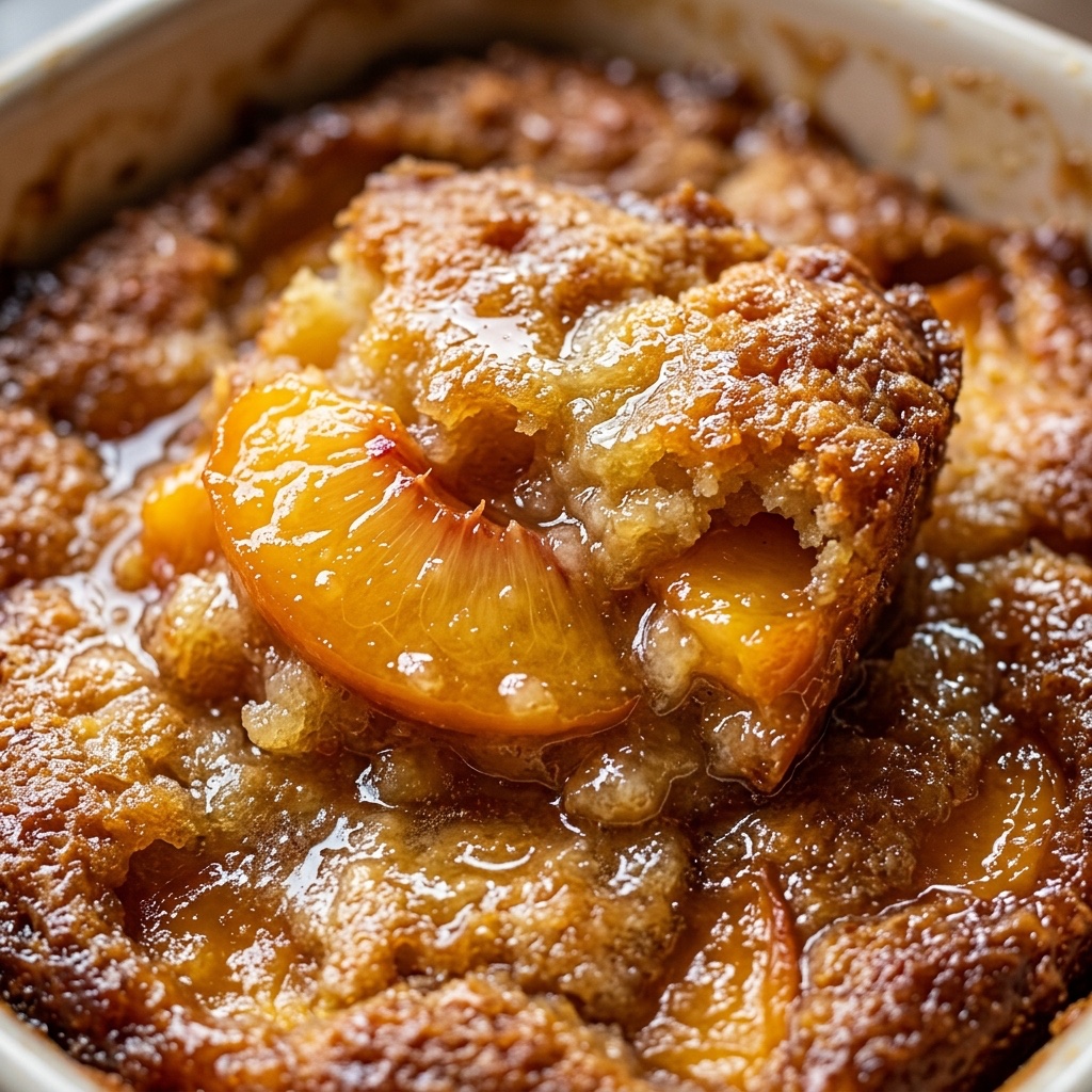 Easy Peach Cobbler Dump Cake