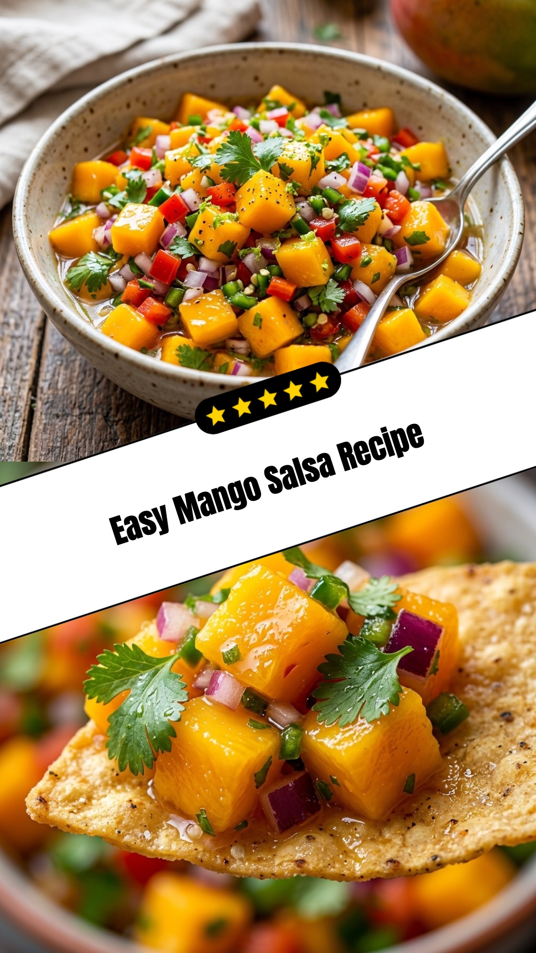 Easy Mango Salsa Recipe - pin