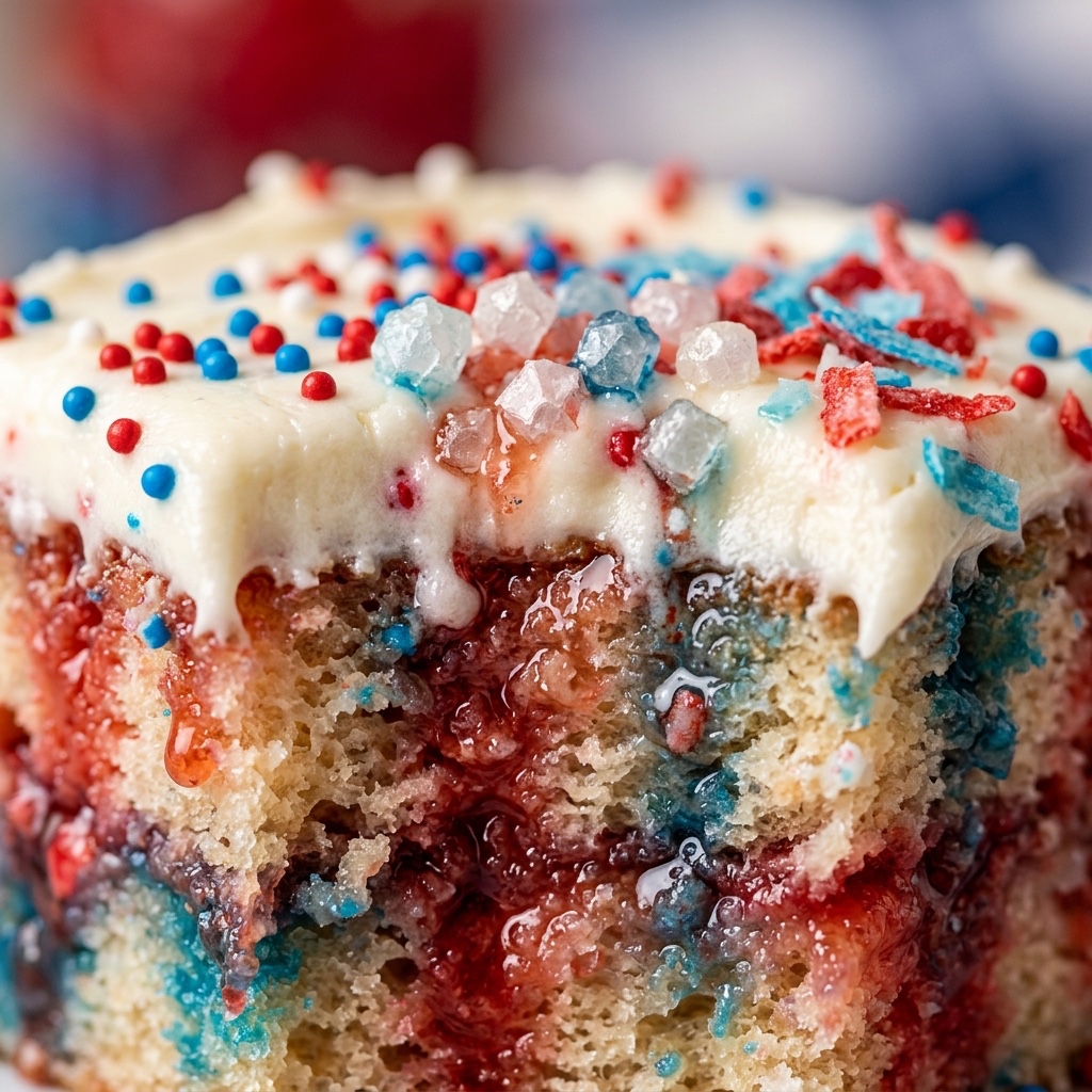 Firecracker Poke Cake
