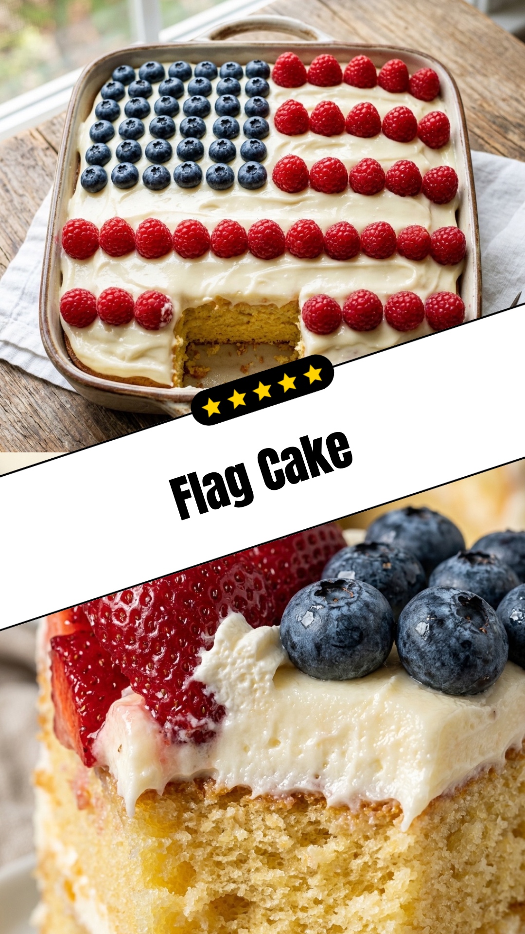 Flag Cake - pin