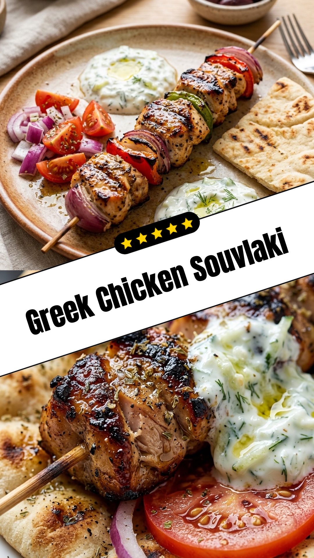 Greek Chicken Souvlaki - pin