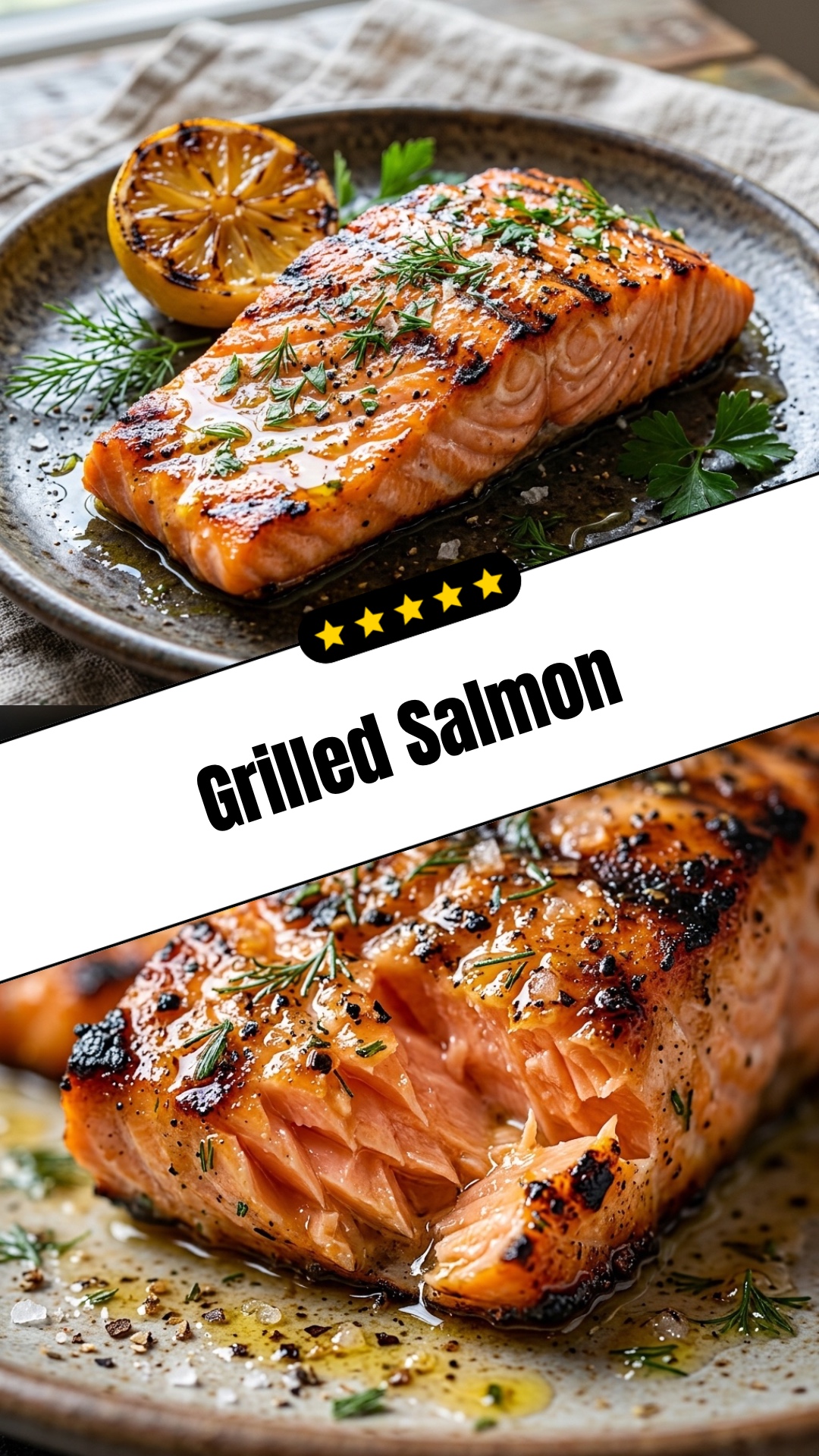 Grilled Salmon - pin
