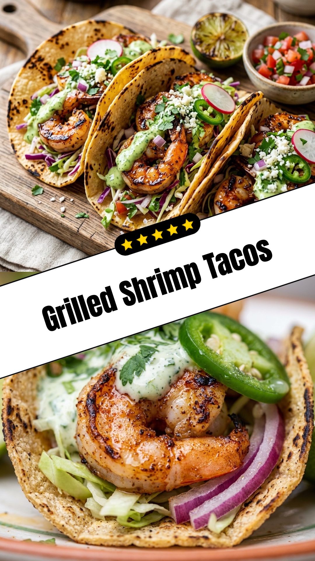 Grilled Shrimp Tacos - pin