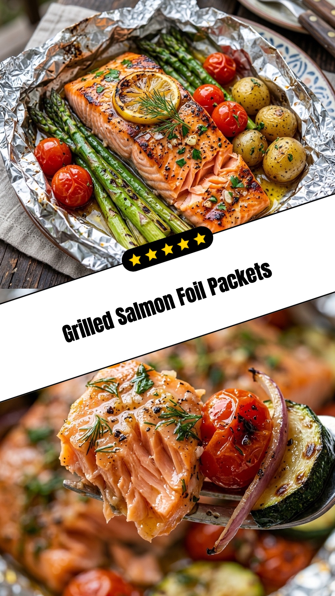 Grilled Salmon Foil Packets - pin