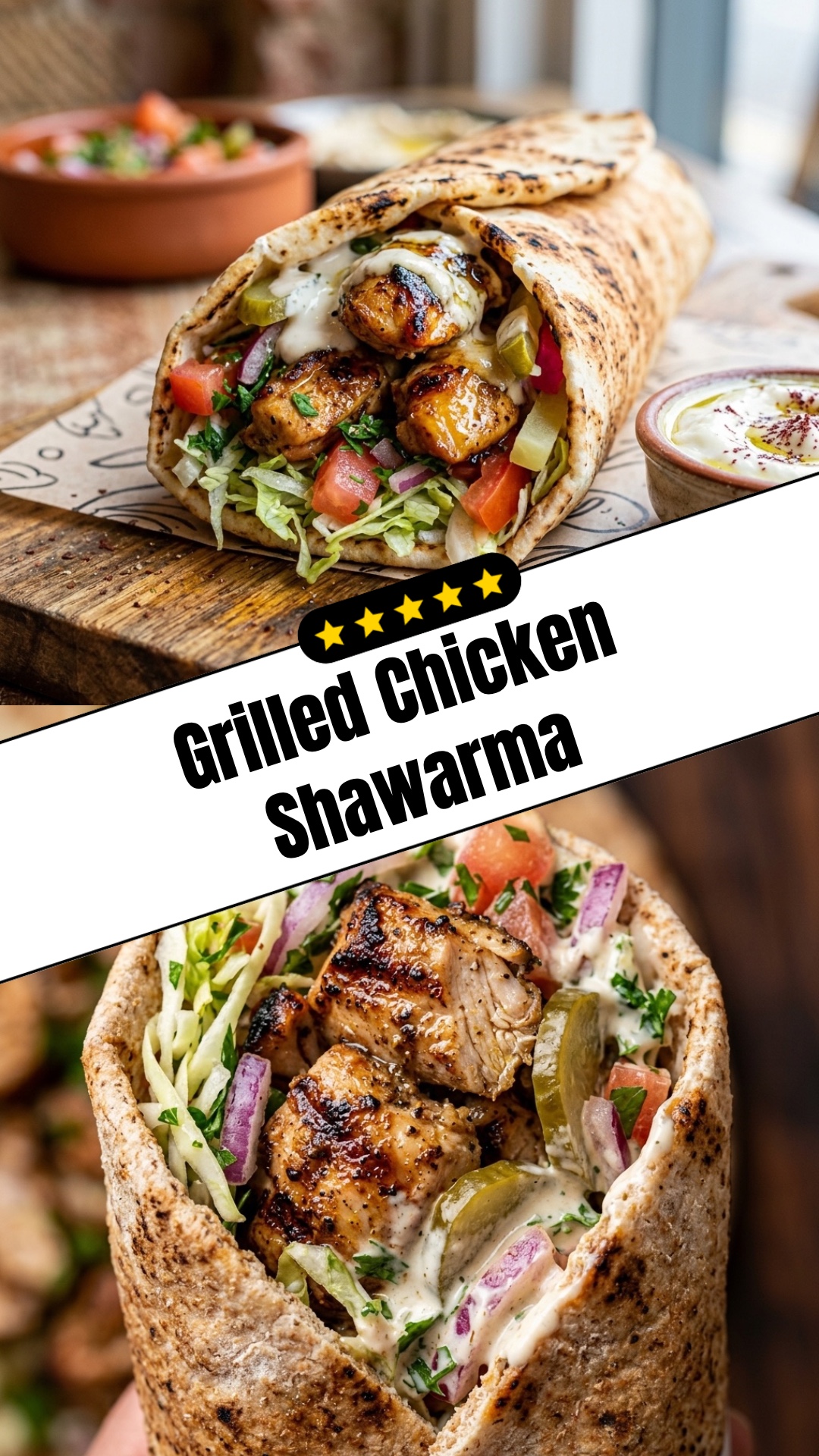 Grilled Chicken Shawarma - pin
