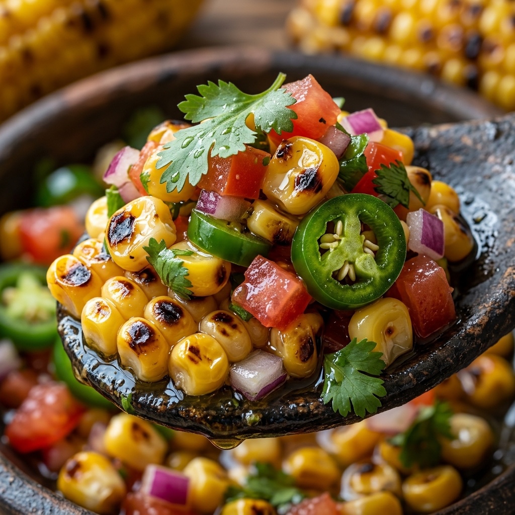 Grilled Corn Salsa
