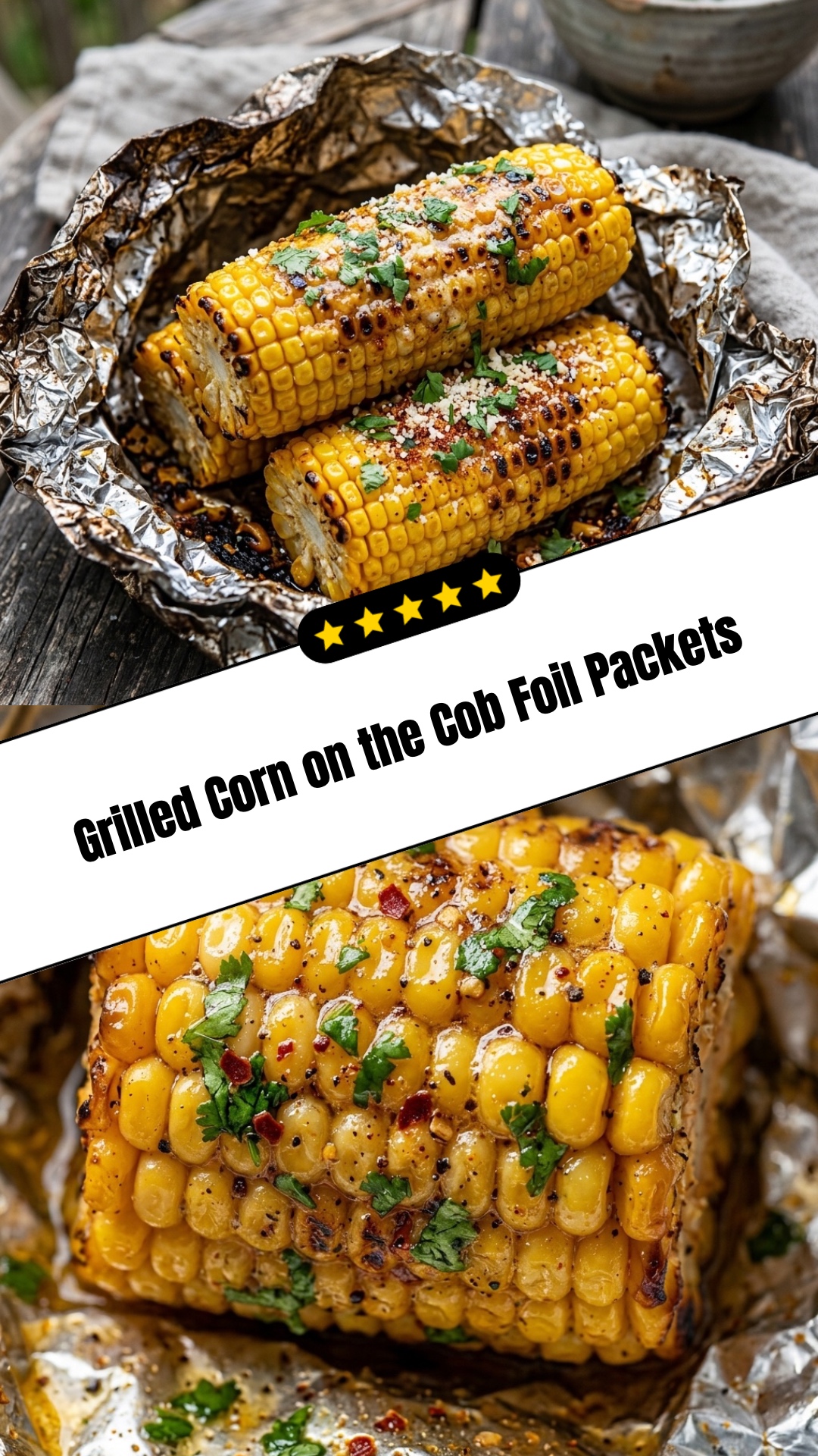 Grilled Corn on the Cob Foil Packets - pin