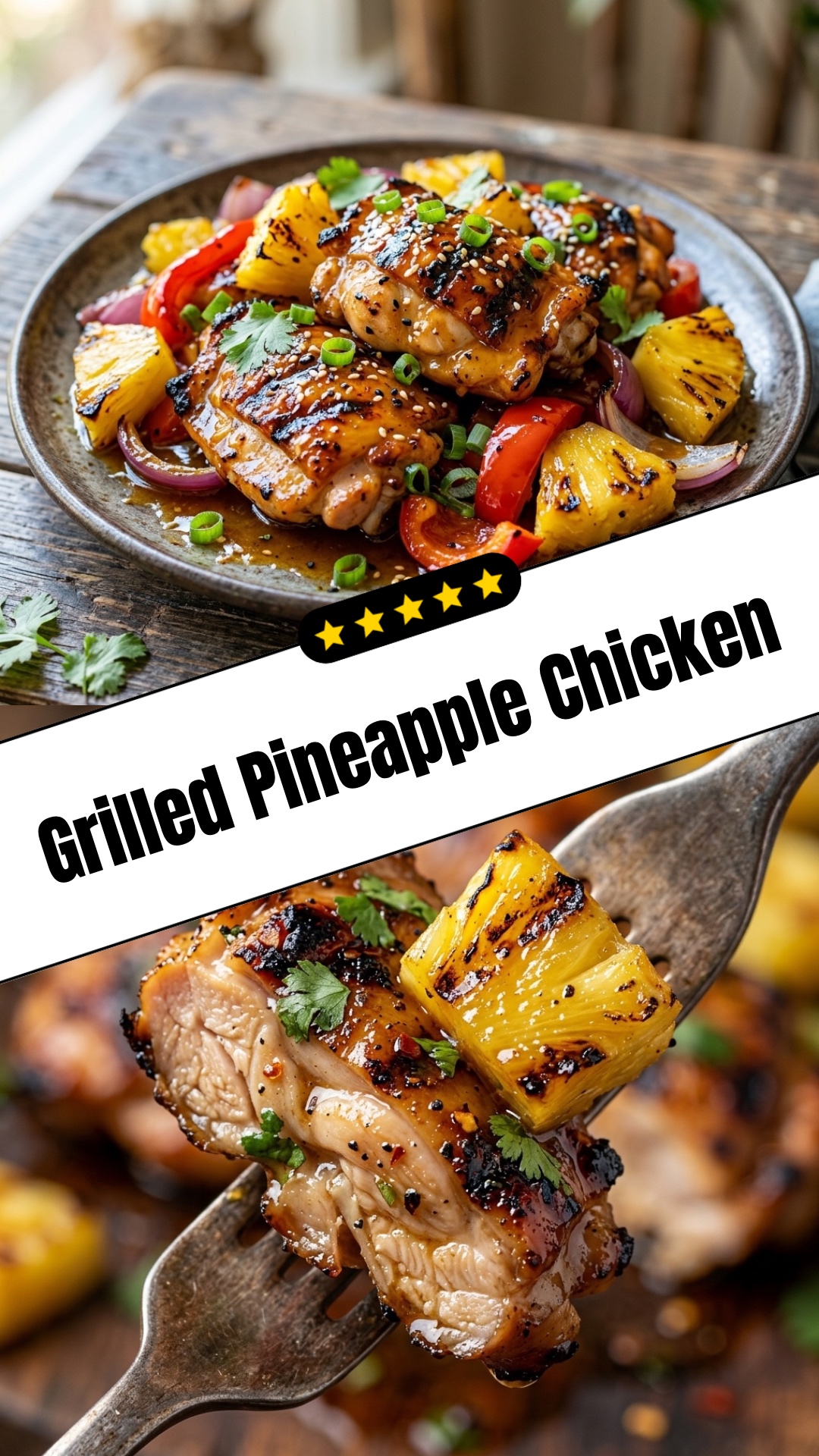 Grilled Pineapple Chicken - pin