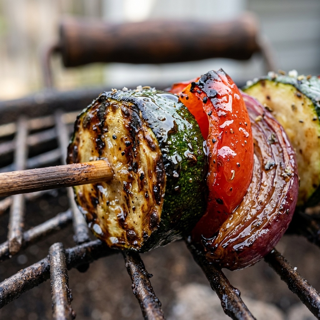 Grilled Vegetable Skewers Balsamic