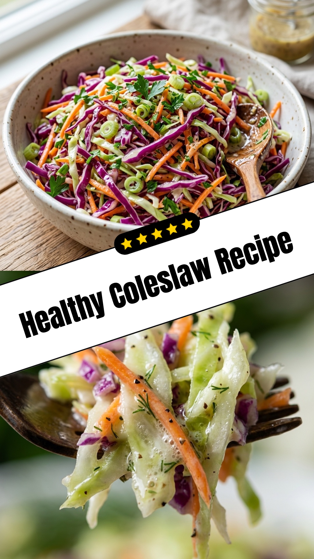 Healthy Coleslaw Recipe - pin