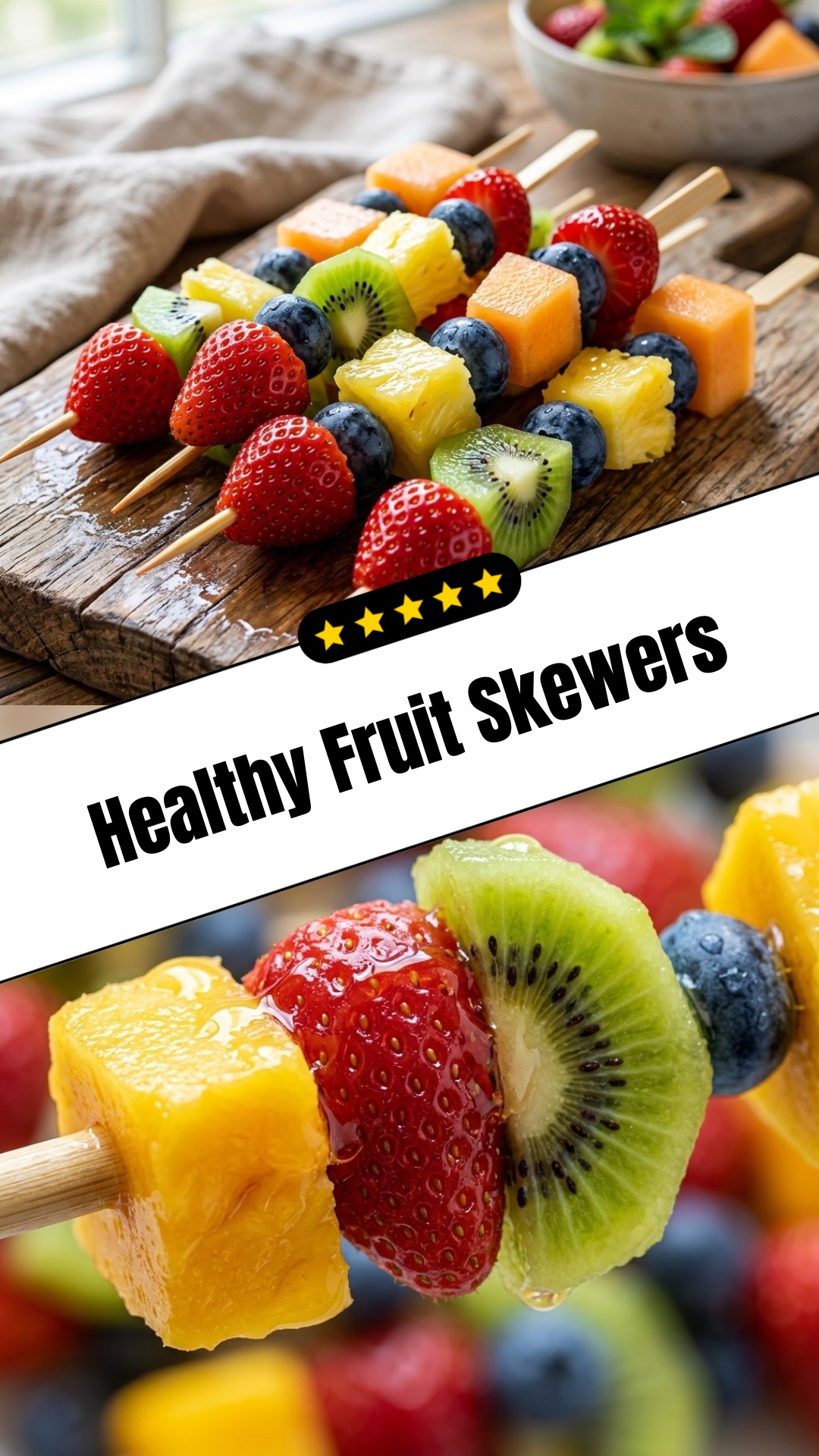 Healthy Fruit Skewers - pin