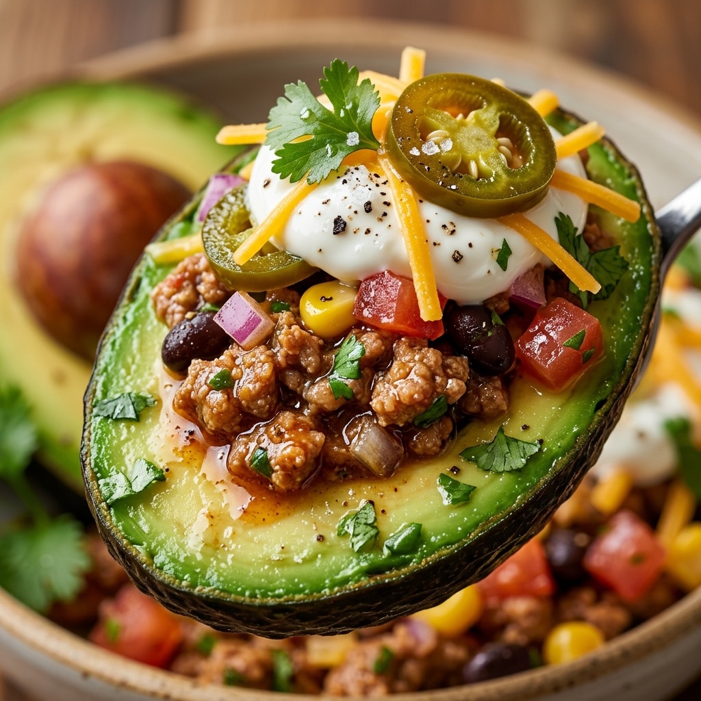 Healthy Taco Stuffed Avocados