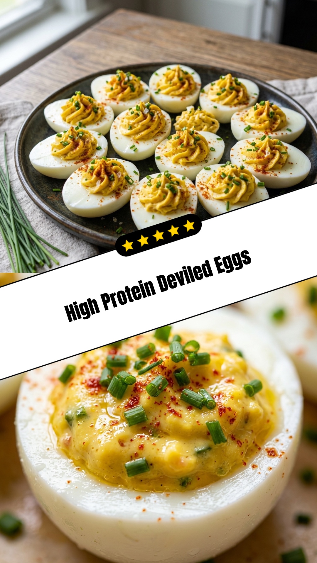 High Protein Deviled Eggs - pin