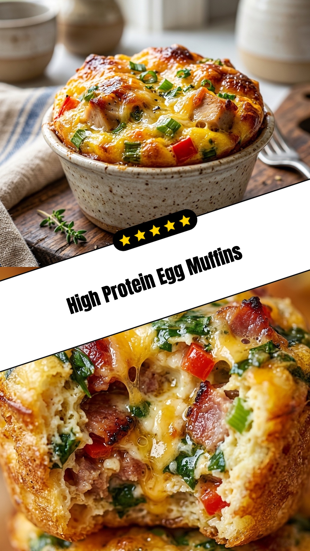 High Protein Egg Muffins - pin
