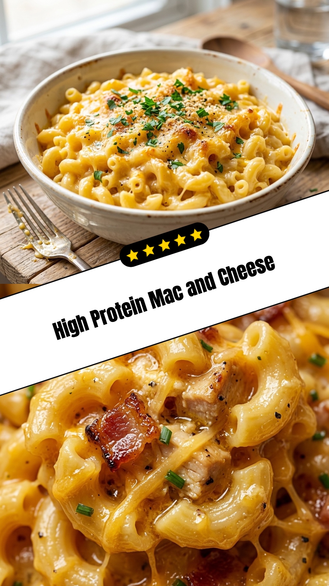 High Protein Mac and Cheese - pin