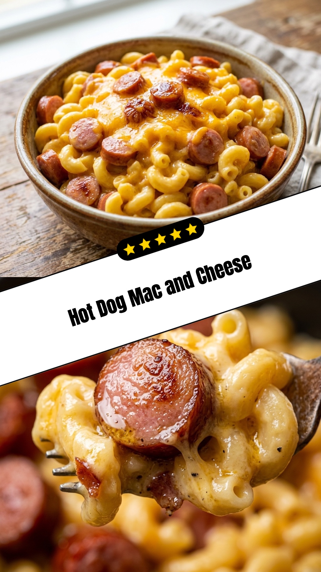 Hot Dog Mac and Cheese - pin