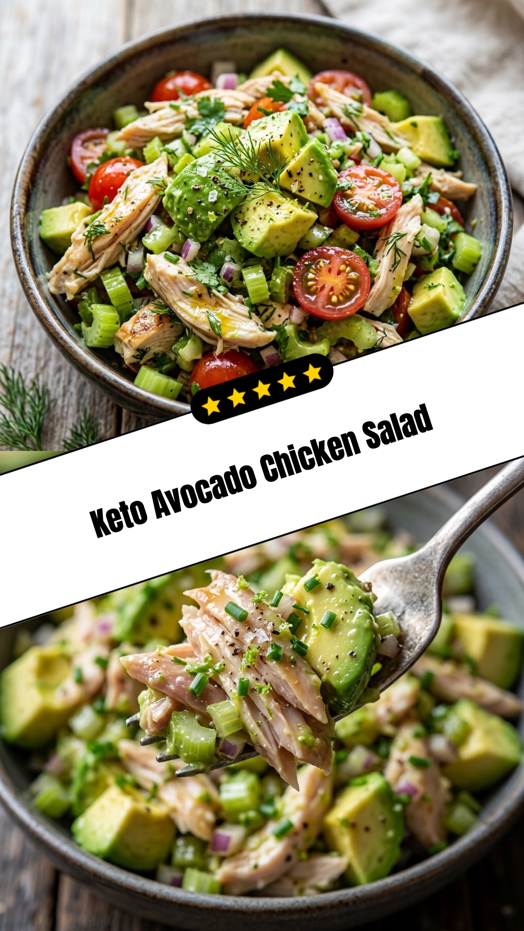 Keto Avocado Chicken Salad - pin