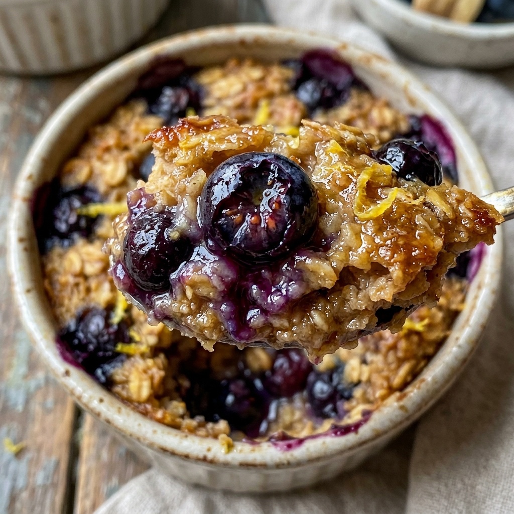 Lemon Blueberry Muffin Baked Oats