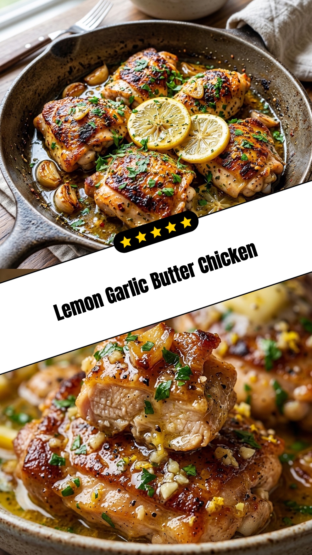Lemon Garlic Butter Chicken - pin