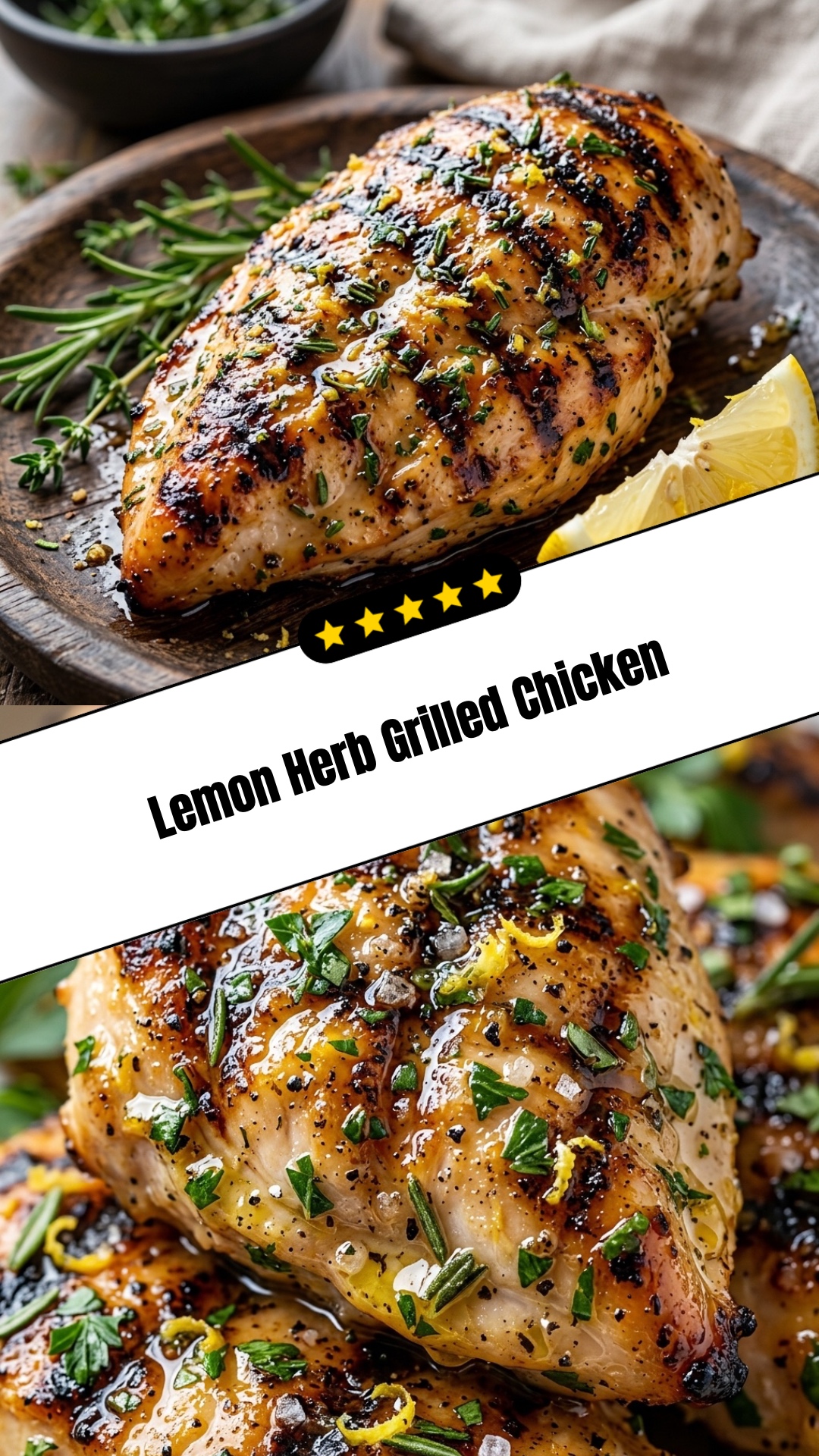 Lemon Herb Grilled Chicken - pin