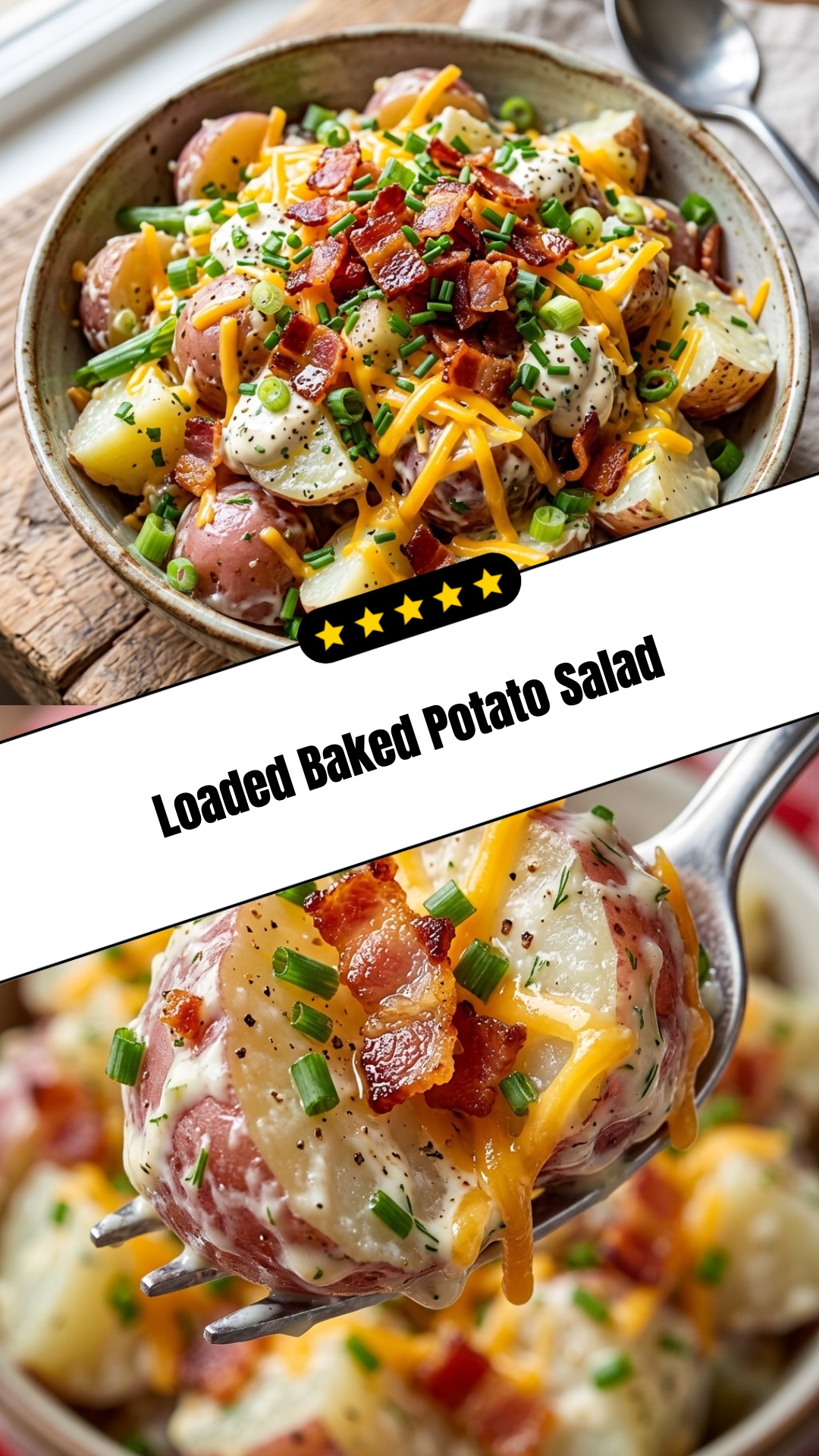 Loaded Baked Potato Salad - pin