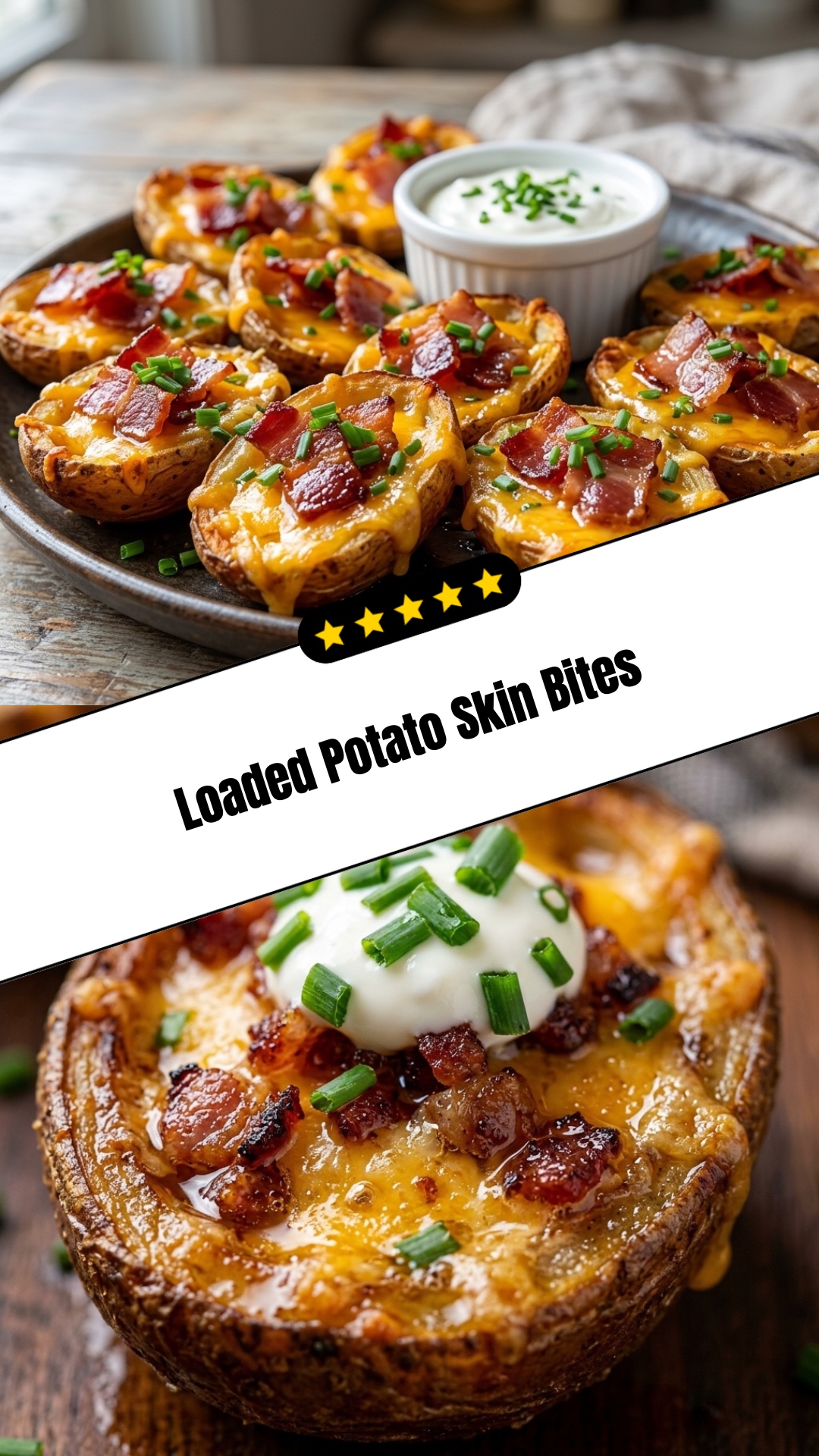Loaded Potato Skin Bites - pin