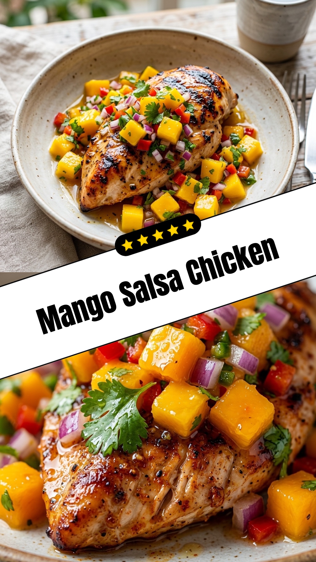 Mango Salsa Chicken - pin