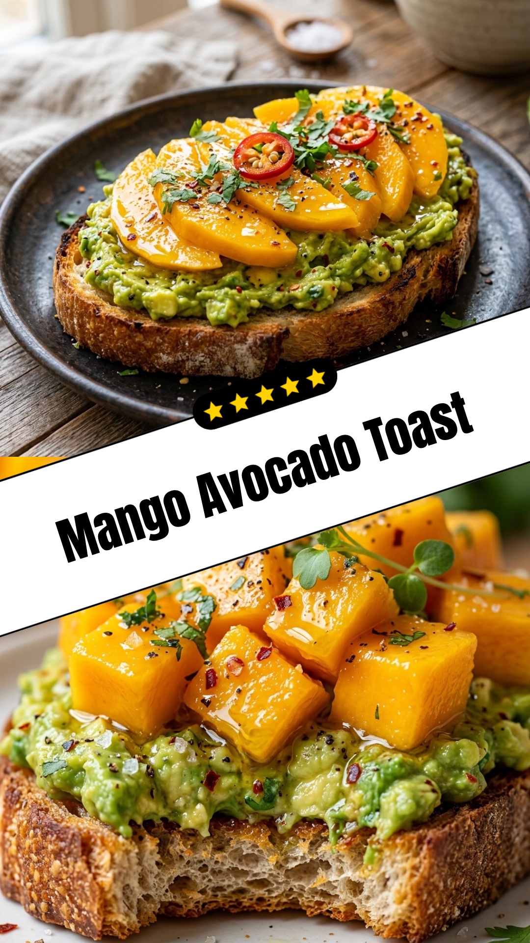 Mango Avocado Toast - pin